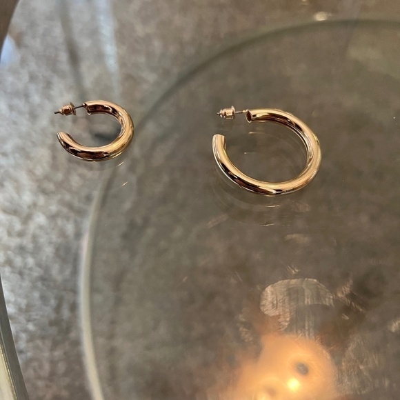 Jewelry - SALE💚 any 3 for $18 💚 Statement Hoop Dangle Earrings Gold Tortoise Acrylic